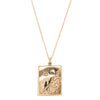 Vintage 15ct Yellow Gold Diamond Engraved Locket-Necklace-Walker & Hall