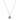 18ct White Gold .31ct Ruby & Diamond Necklace - Necklace - Walker & Hall