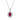 18ct White Gold .97ct Ruby & Diamond Pendant - Walker & Hall