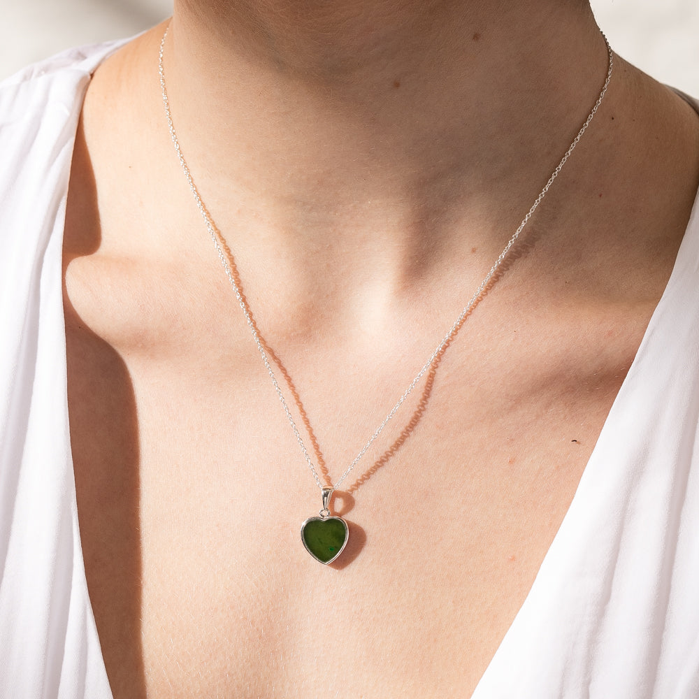 Pounamu heart necklace shop