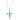 18ct White Gold .56ct Emerald & Diamond Cross Pendant - Necklace - Walker & Hall