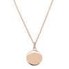 9ct Rose Gold Pebble Pendant - Necklace - Walker & Hall