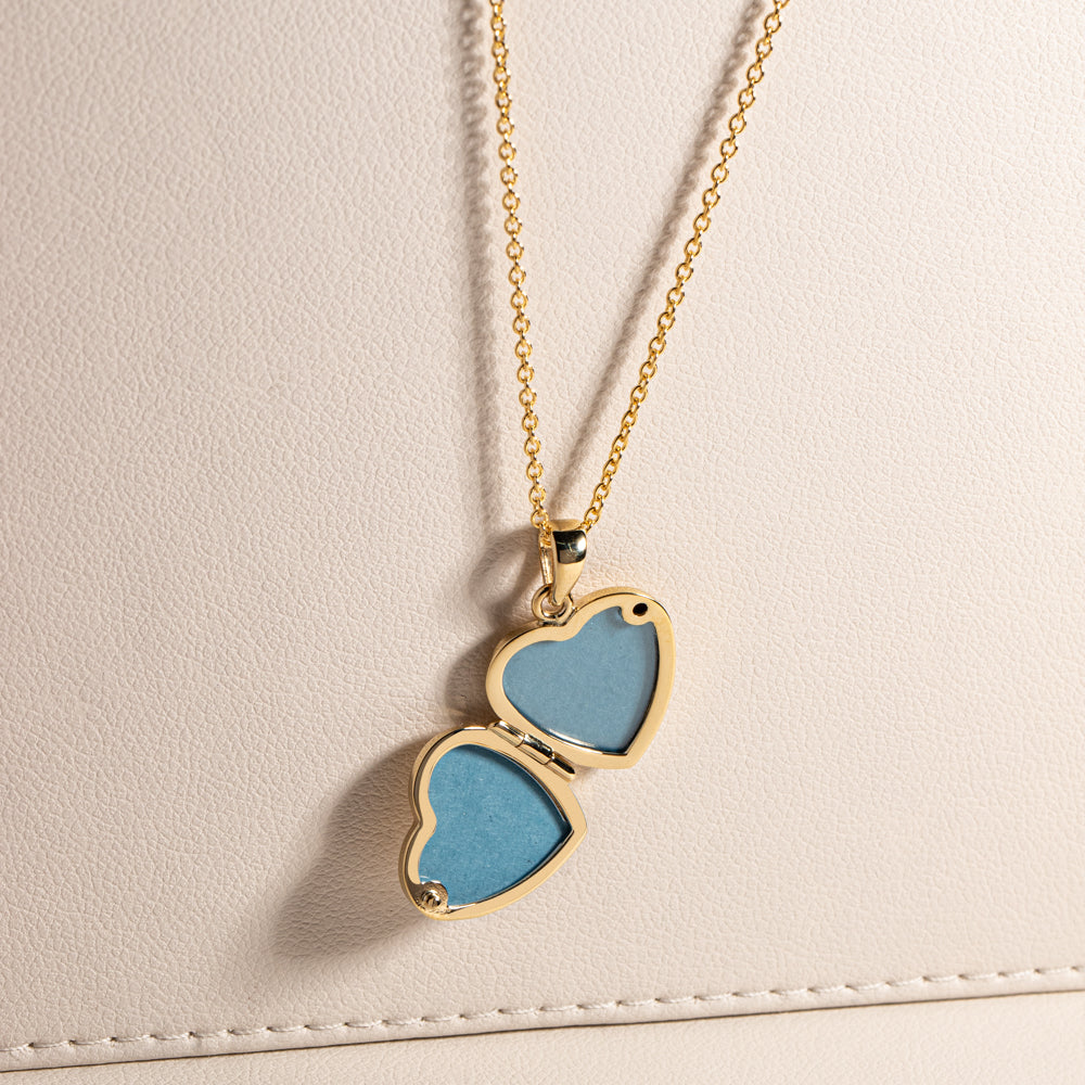 9ct Yellow Gold Heart Locket - Walker & Hall