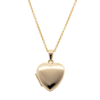 9ct Yellow Gold Heart Locket - Walker & Hall