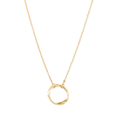 9ct Yellow Gold Mini Entwined Pendant - Necklace - Walker & Hall