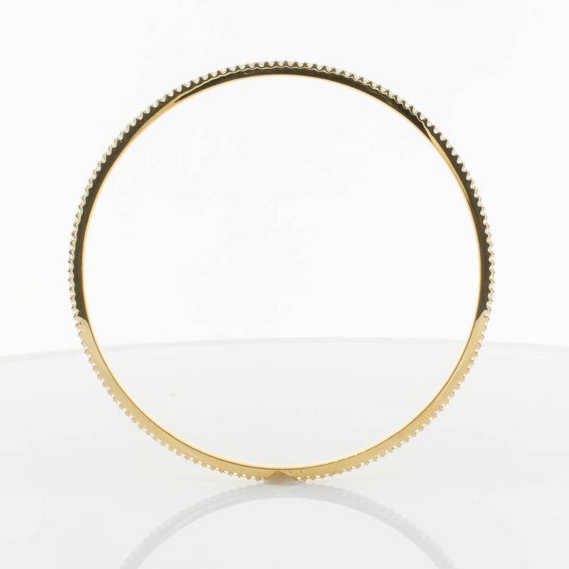 18ct Yellow Gold 1.03ct Diamond Eternity Bangle-Bracelet-Walker & Hall