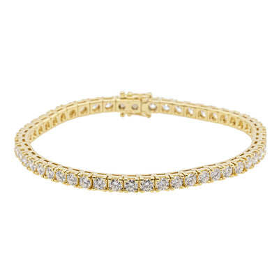 18ct Yellow Gold 5.50ct Diamond Jubilee Bracelet-Bracelet-Walker & Hall