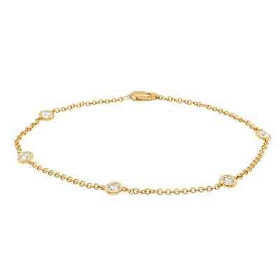 18ct Yellow Gold Diamond Chakra Bracelet - Bracelet - Walker & Hall