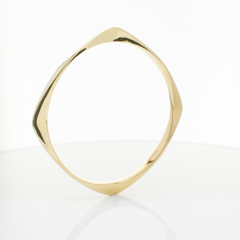 9ct Yellow Gold Eos Bangle-Bracelet-Walker & Hall