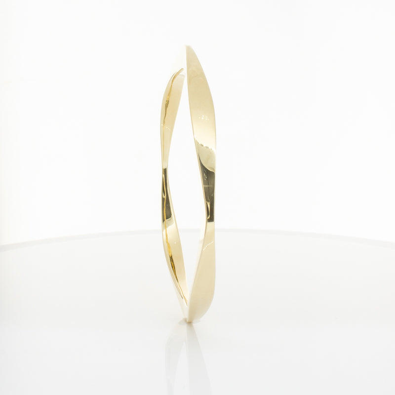 9ct Yellow Gold Eos Bangle-Bracelet-Walker & Hall