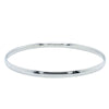 9ct White Gold 4mm Bangle - Bracelet - Walker & Hall