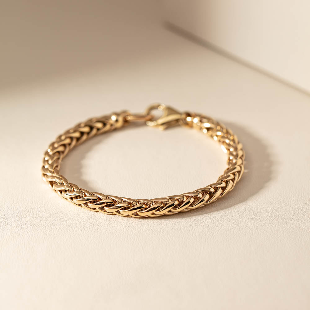 9ct Yellow Gold Foxtail Bracelet - Bracelet - Walker & Hall