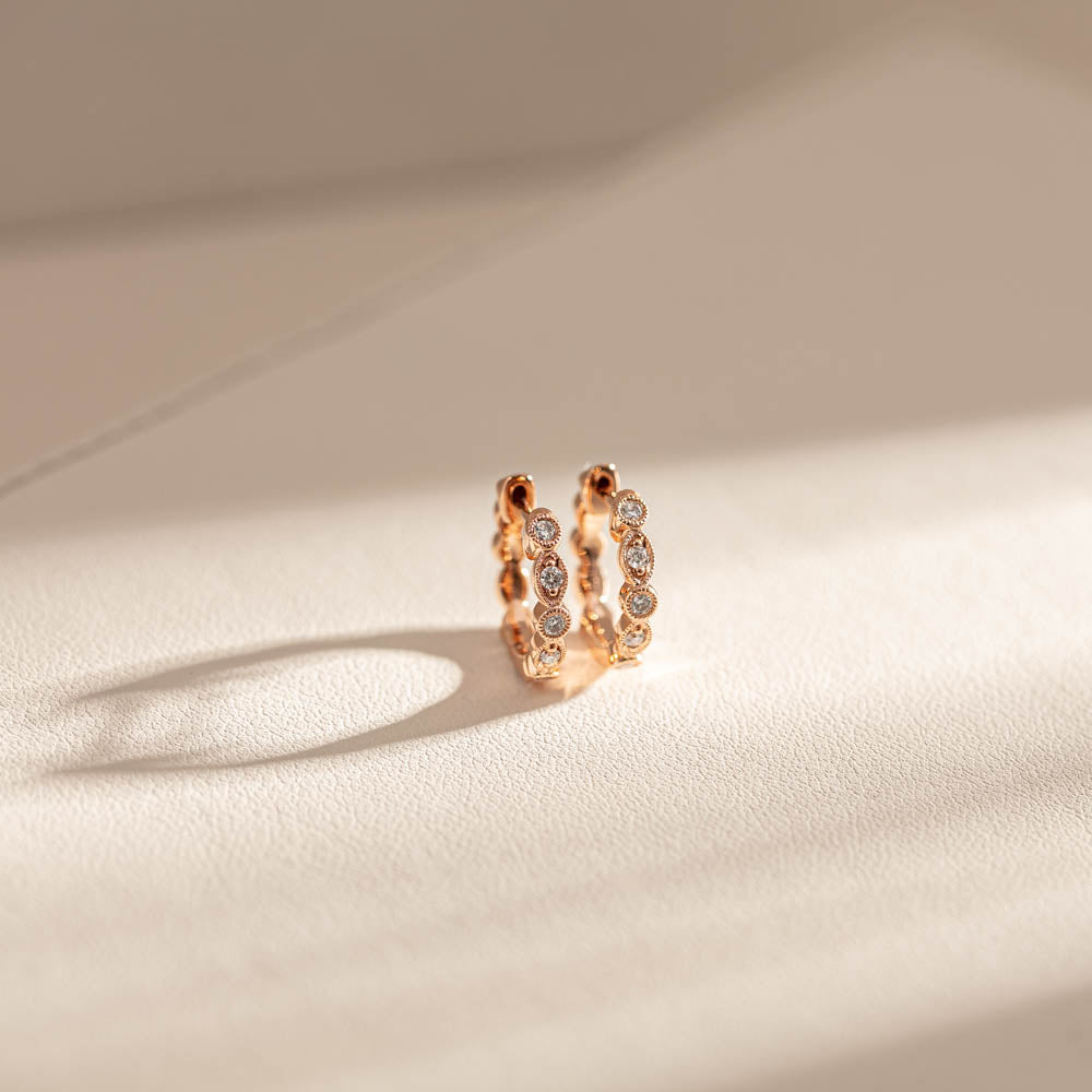 Rose gold earrings canada deals