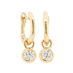 18ct Yellow Gold Diamond Natalia Hoop Earrings - Earrings - Walker & Hall