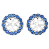 18ct White Gold .63ct Sapphire Blossom Enhancers - Walker & Hall