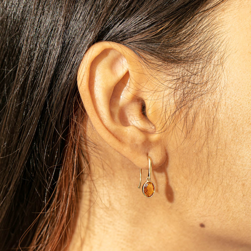 Citrine earrings store nz