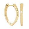 9ct Yellow Gold Eos Hoop Earrings - Earrings - Walker & Hall