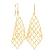 18ct Yellow Gold Gimlet Drop Earrings-Earrings-Walker & Hall