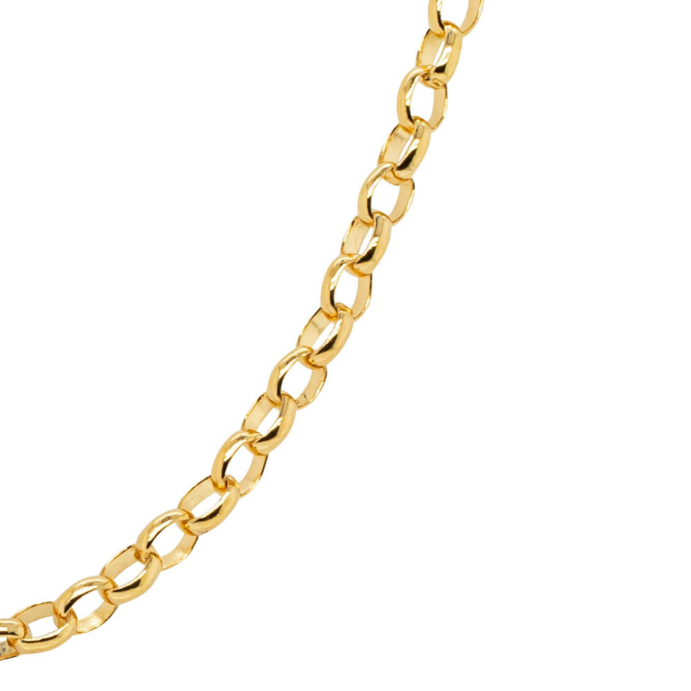 9ct Yellow Gold Oval Belcher Chain - Necklace - Walker & Hall