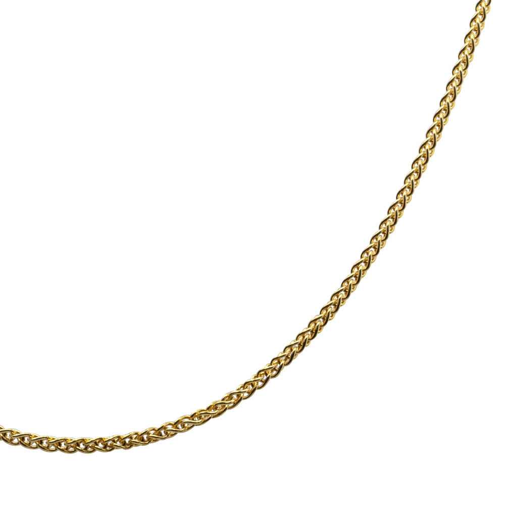 18ct Yellow Gold 1mm Wheat Chain - Walker & Hall