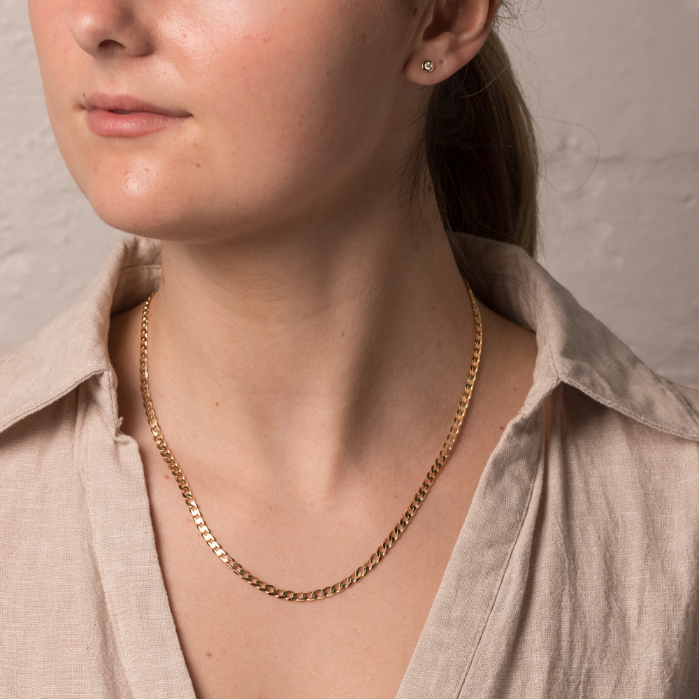James Avery 14K Gold Medium Curb Chain Necklace | Dillard's