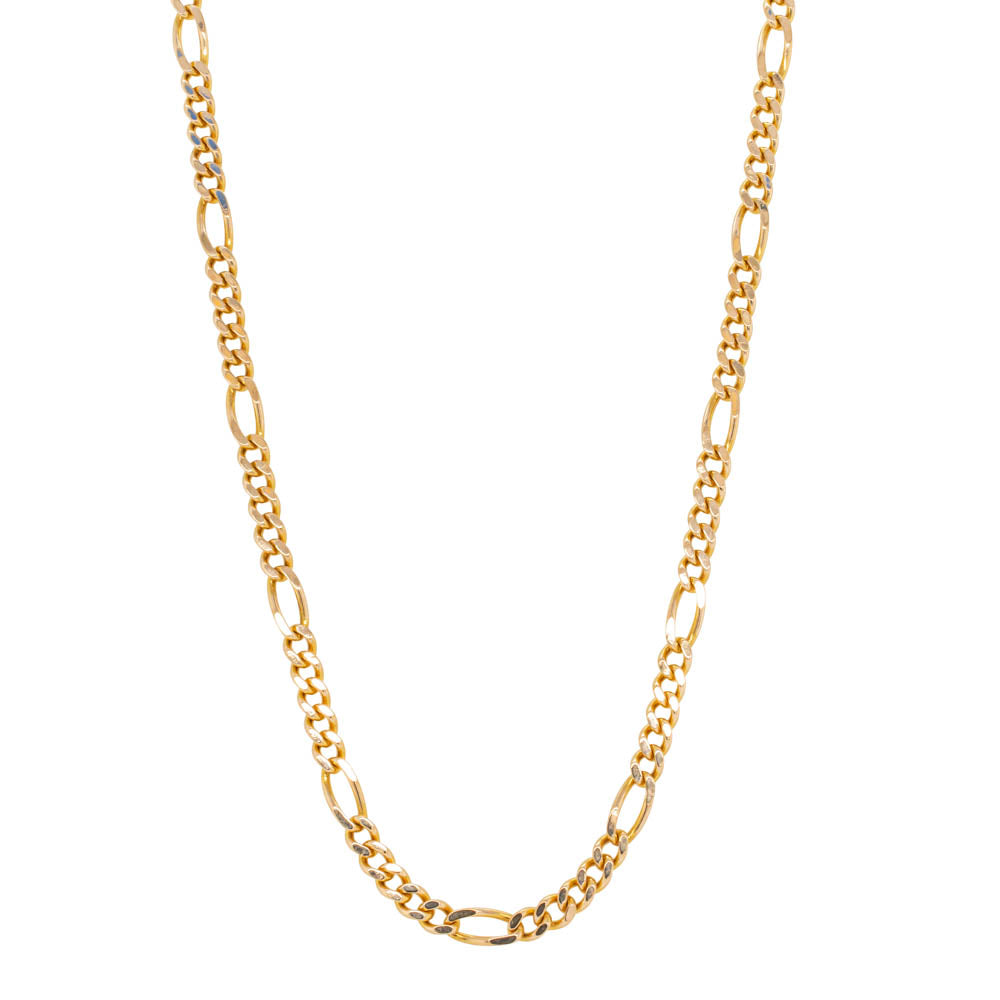 Deja Vu 9ct Yellow Gold Figaro Chain - Necklace - Walker & Hall