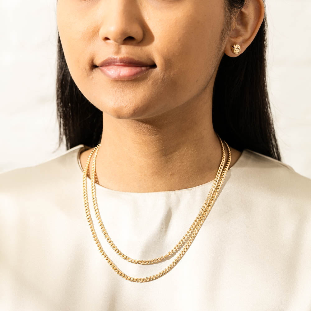 9ct yellow gold curb chain shop