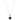 18ct White Gold 12.4mm Black Pearl & Diamond Pendant - Walker & Hall