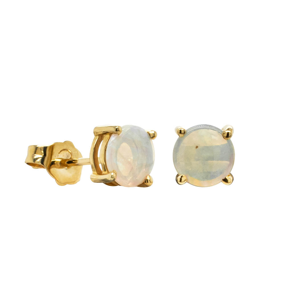 Australian Opal Earrings  Opal Jewellery  Black Star Opal