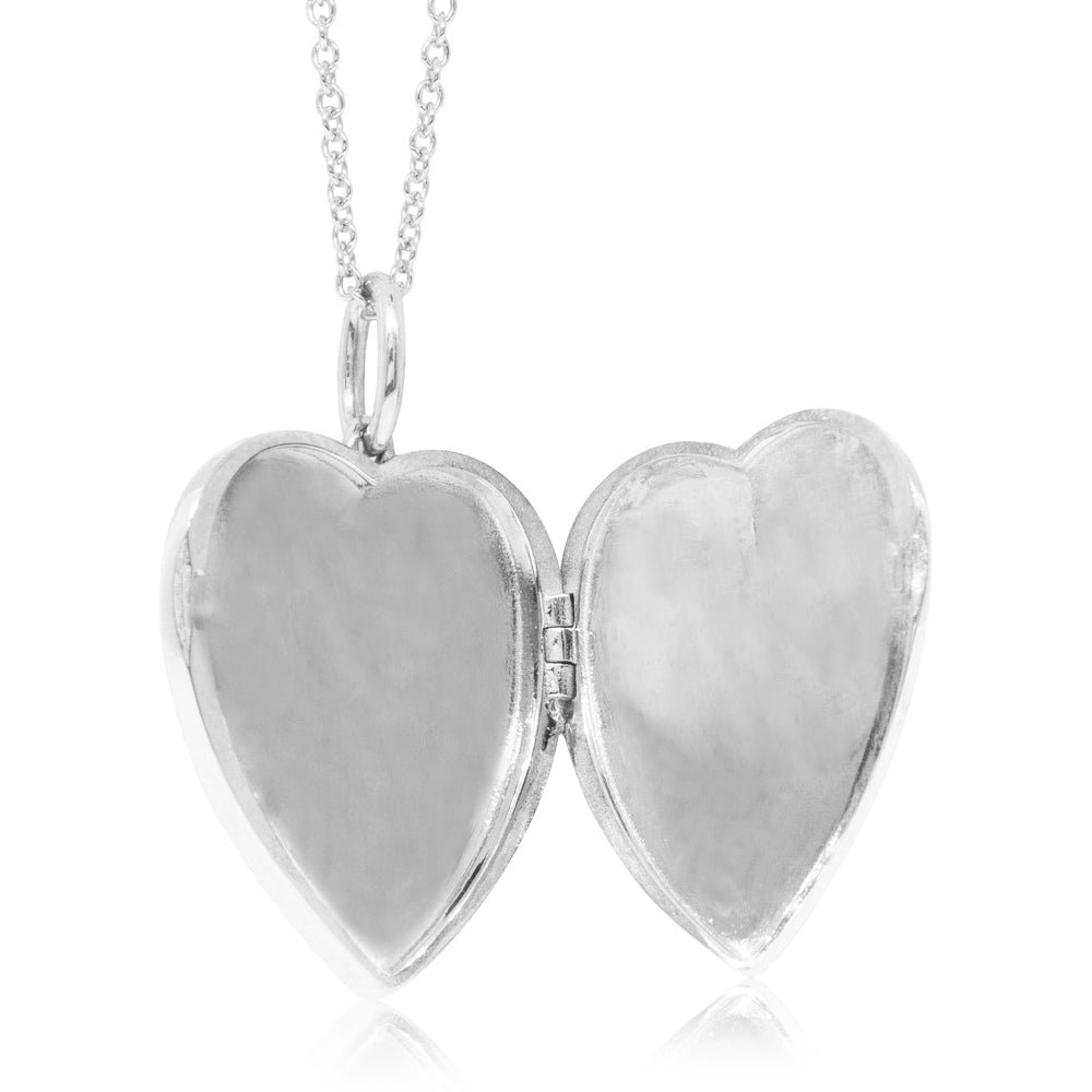 Sterling Silver Guiding Light Heart Locket - Walker & Hall