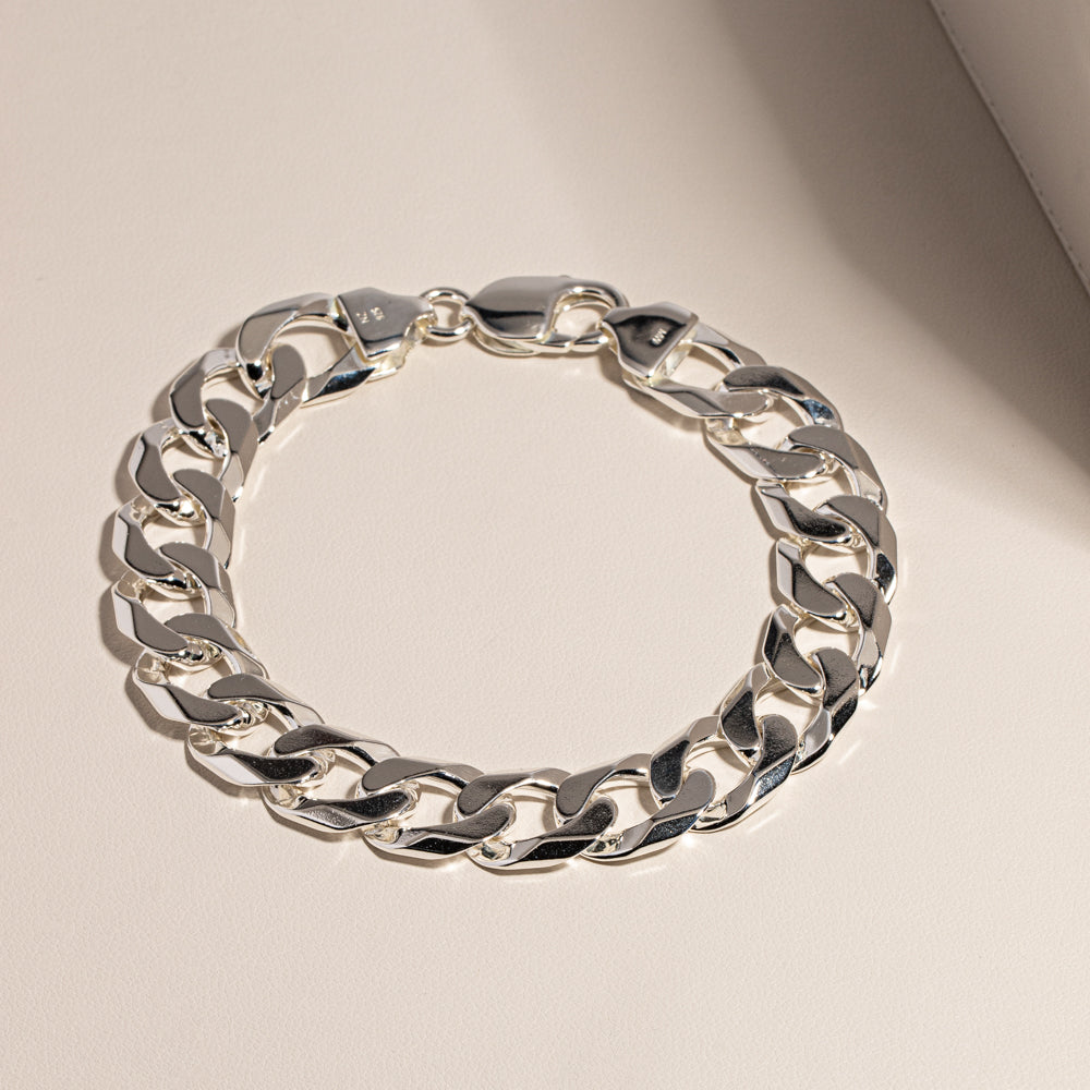 925 newest Sterling Silver cuban Bracelet