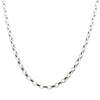 Sterling Silver Oval Belcher Chain - Walker & Hall