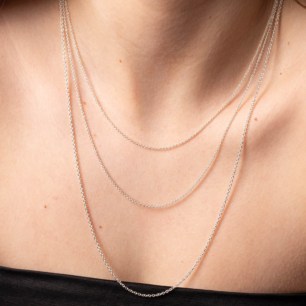 Sterling Silver Cable Chain Walker Hall