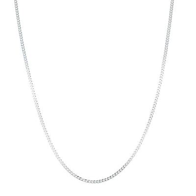 Sterling Silver Curb Link Chain - Necklace - Walker & Hall