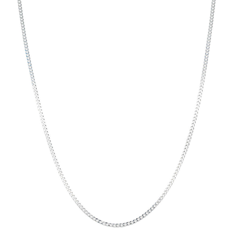 Sterling Silver Curb Link Chain - Necklace - Walker & Hall