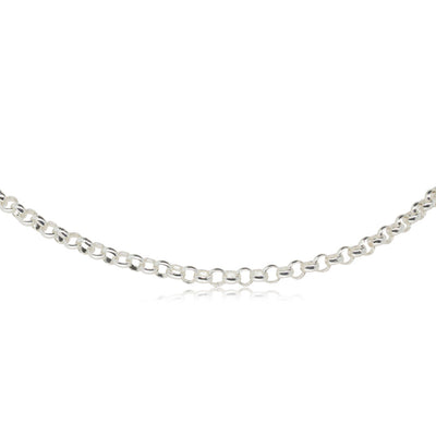 Sterling Silver Round Belcher Chain - Walker & Hall