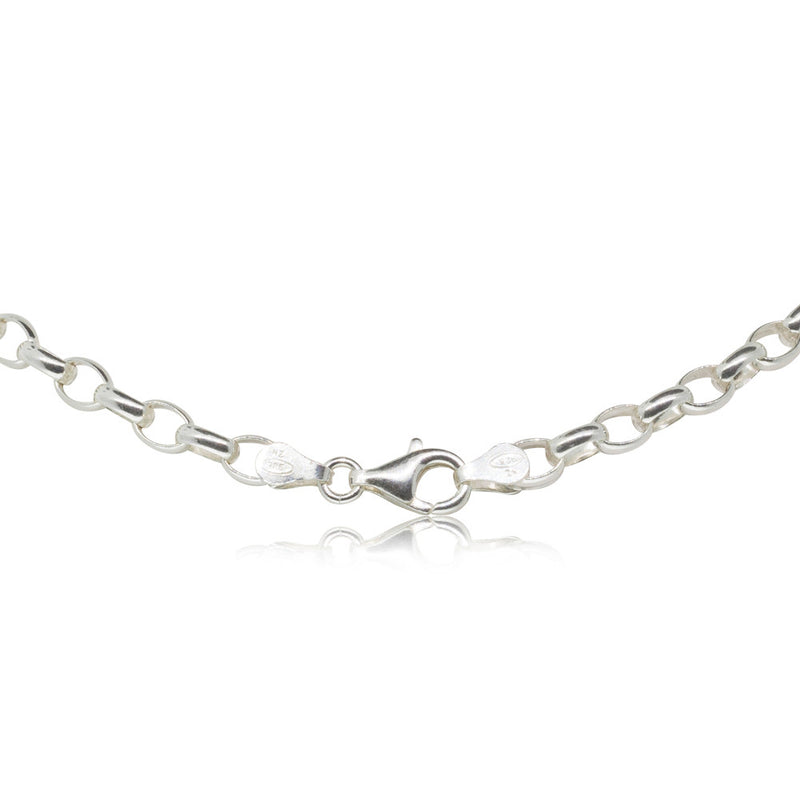 Sterling Silver Oval Belcher Chain - Walker & Hall