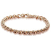 9ct Rose Gold Rollercurb Bracelet - Walker & Hall