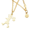 Karen Walker Large Runaway Girl Necklace - 9ct Yellow Gold - Walker & Hall