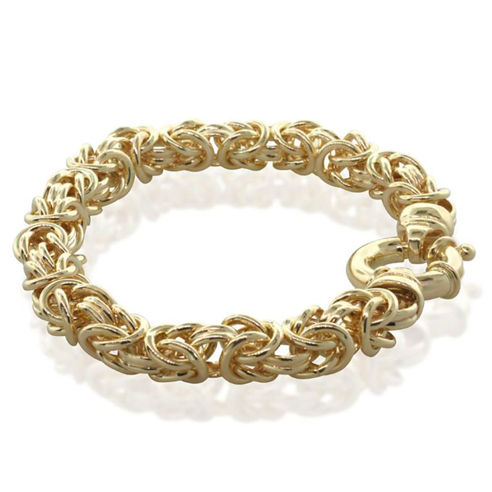 Byzantine bracelet yellow on sale gold