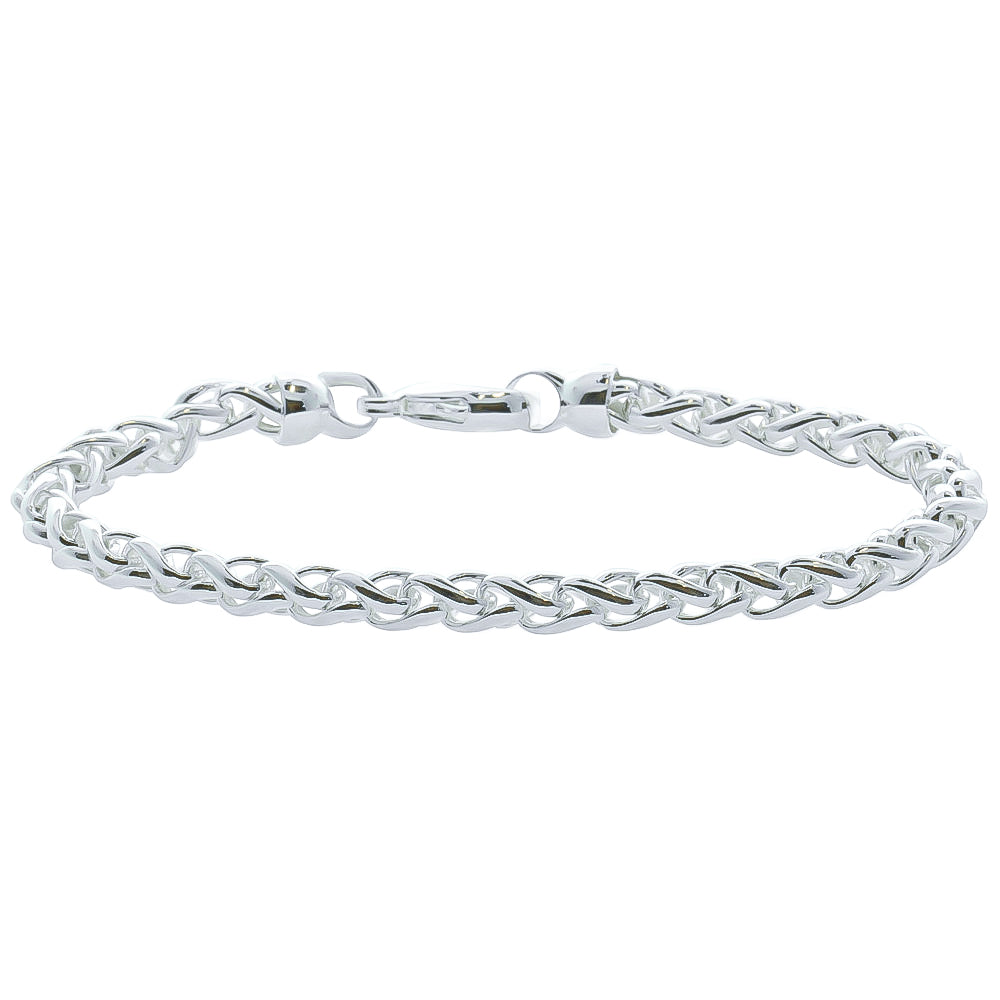 Beaded Wheat Chain Bracelet in Sterling Silver – Day's Jewelers