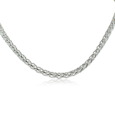 Sterling Silver 5mm Wheat Chain - Walker & Hall