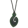 NZ Greenstone Hook Pendant - Necklace - Walker & Hall