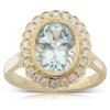 18ct Yellow Gold Aquamarine & Diamond Ring - Walker & Hall