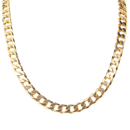 9ct Yellow Gold Cuban Chain-Necklace-Walker & Hall