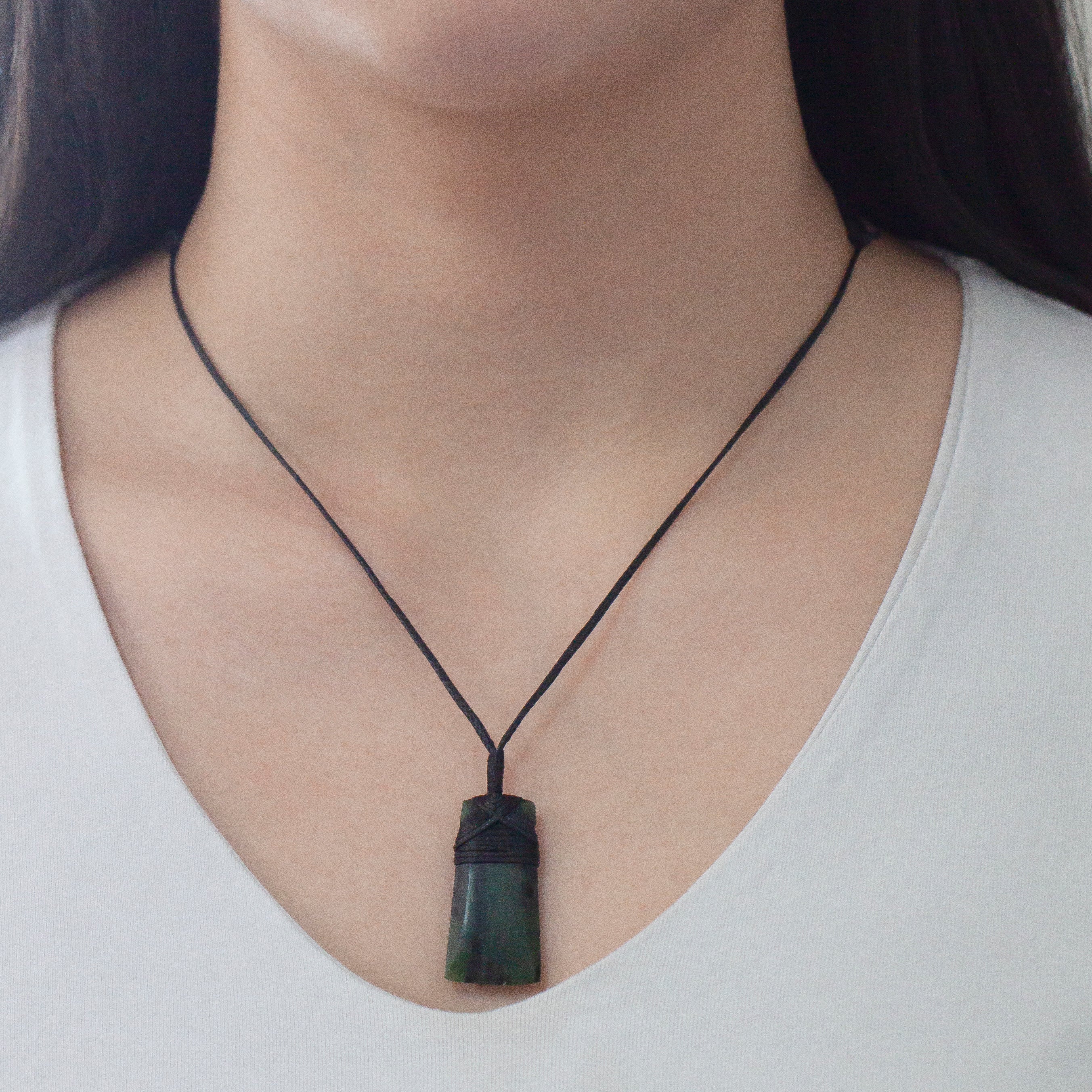 NZ Greenstone Small Toki Pendant Walker Hall