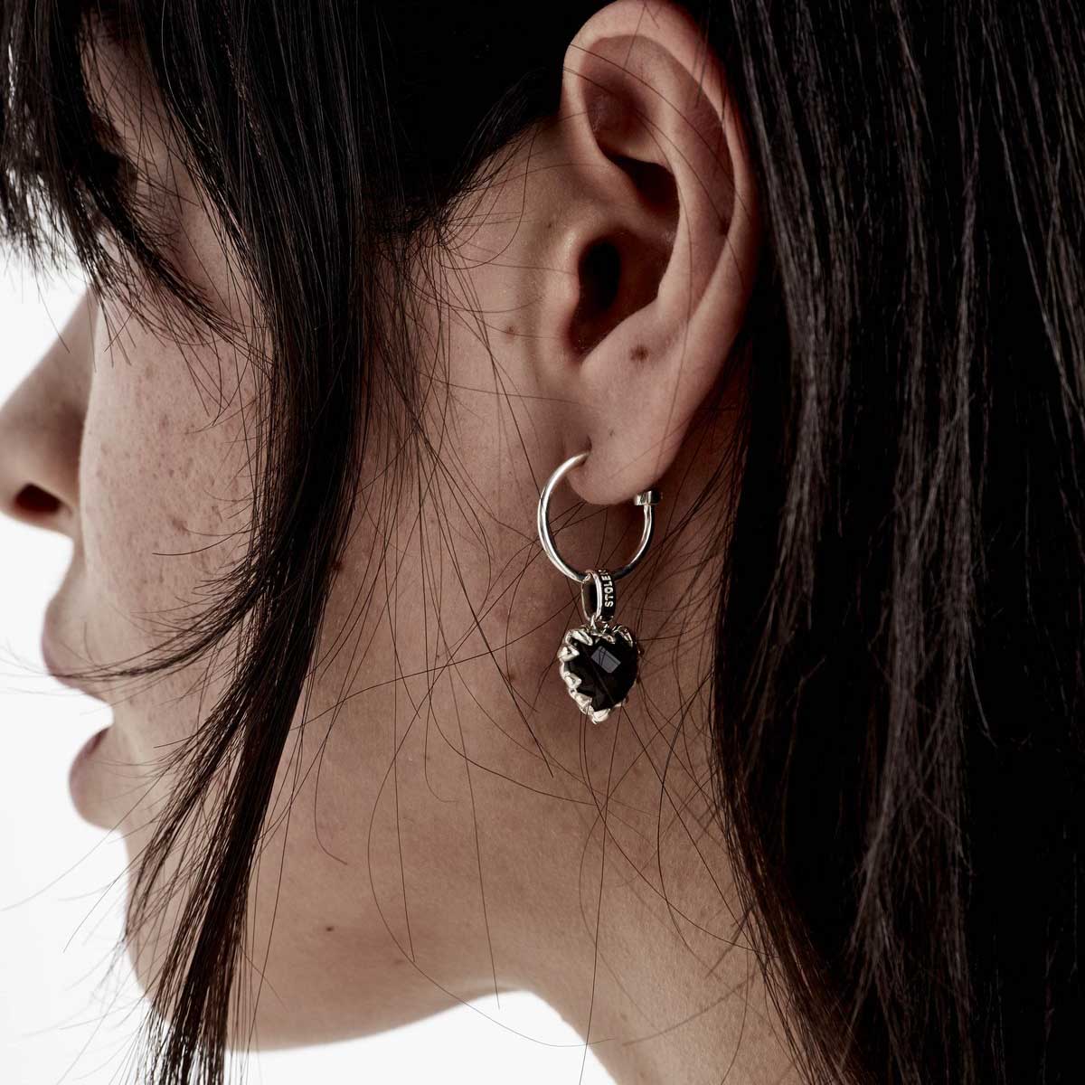 Sterling silver anchor earrings shop