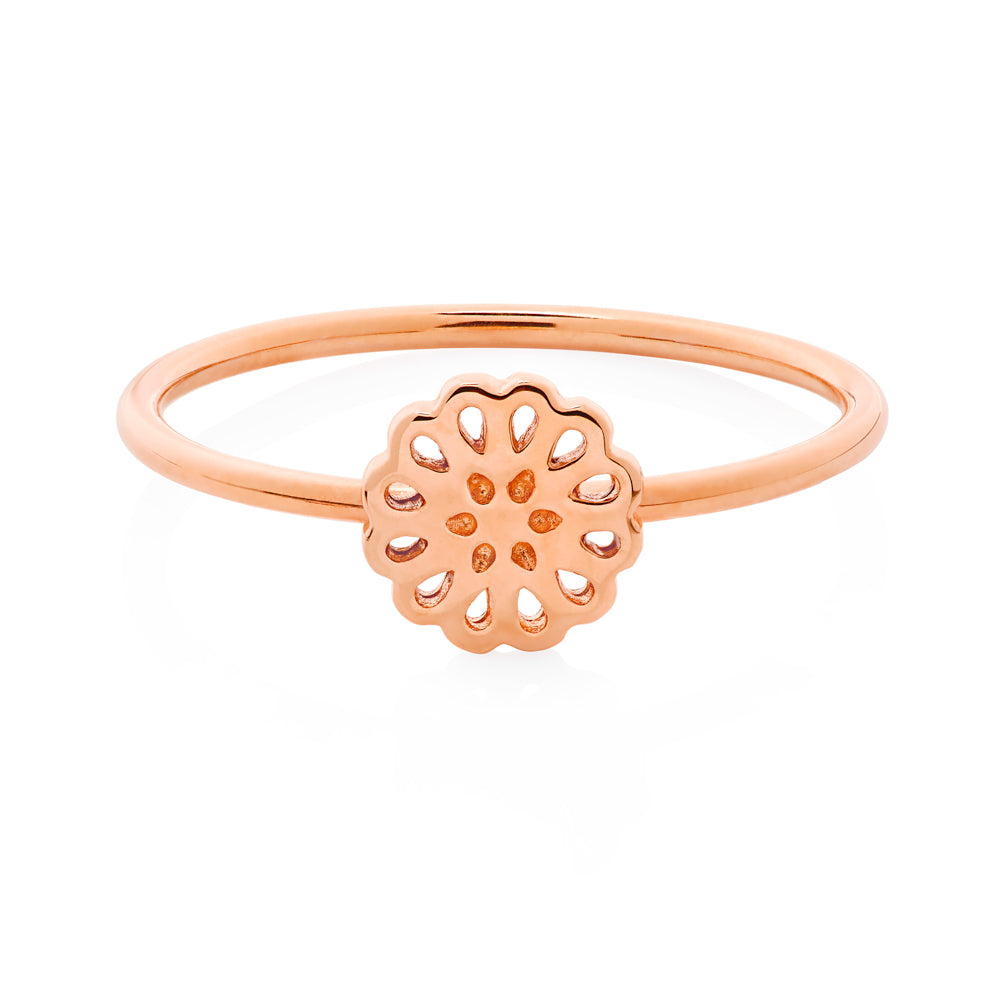 Boh Runga Lotus Ring - Rose Gold - Walker & Hall