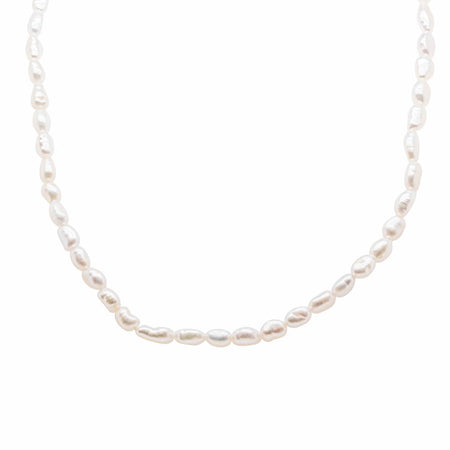 Baby Baroque Pearl Necklace - Sterling Silver - Walker & Hall