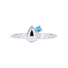 Boh Runga The Duette Ring - Sterling Silver & Blue Topaz - Ring - Walker & Hall